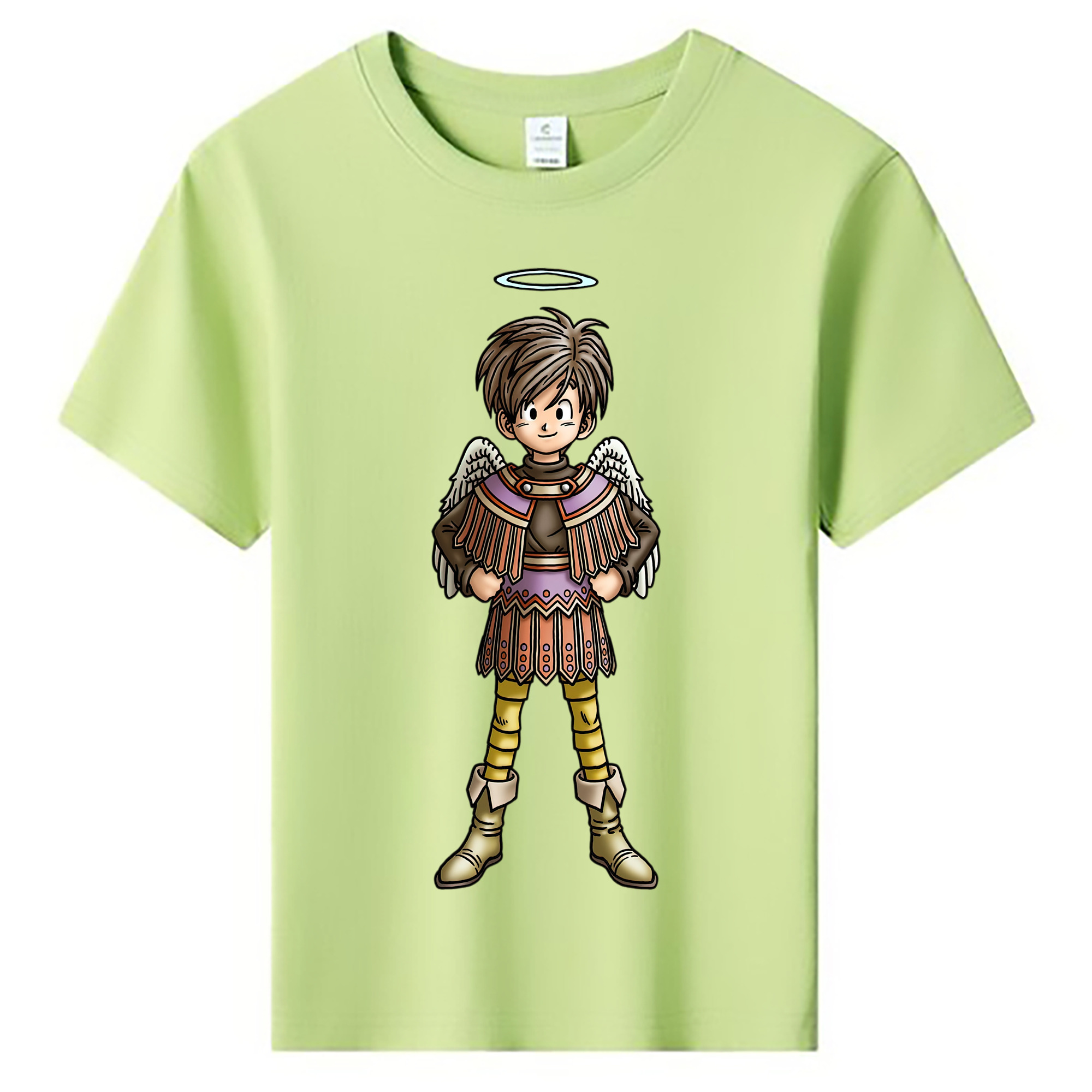 （画像用） ドラゴンクエスト Doragon Kuesuto Dragon Quest 綿100％キッズTシャツ（フロントプリント）